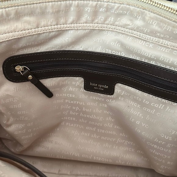 Kate Spade Boat Tie Gold Metallic Tote - Picture 4 of 6